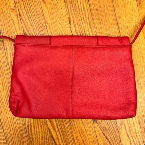Toni Genuine Leather Elegant Red Shoulder Crossbody Women’s Purse - Picture 2 of 11
